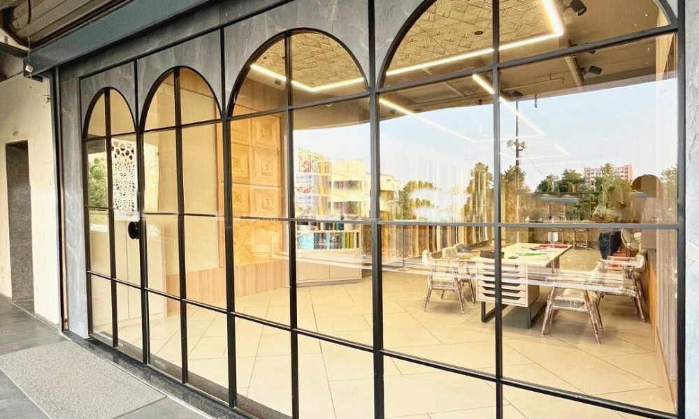 slim partition door